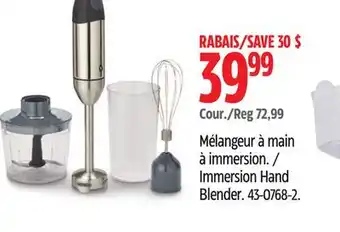 Canadian Tire Immersion Hand Blender offer