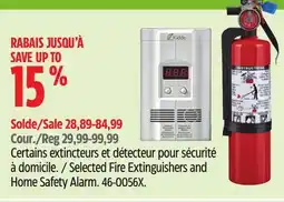 Canadian Tire Selected Fire Extinguishers and Home Safety Alarm offer