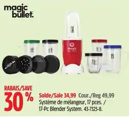 Canadian Tire Magic Bullet 17-PcBlender System offer