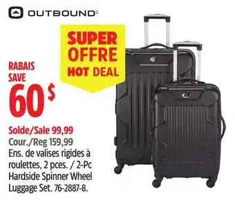 Canadian Tire Outbound 2-Pc Hardside Spinner Wheel Luggage Set offer