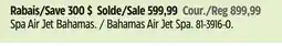 Canadian Tire Bestway Bahamas Air Jet Spa offer