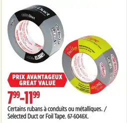 Canadian Tire Selected Duct or Foil Tape offer