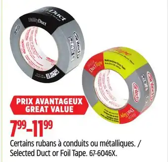 Canadian Tire Selected Duct or Foil Tape offer