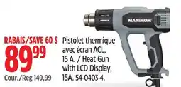 Canadian Tire MAXIMUM Heat Gun with LCD Display offer