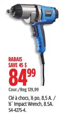 Canadian Tire Mastercraft 1⁄2˝ Impact Wrench, 8.5A offer