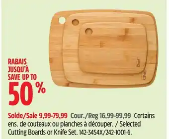 Canadian Tire Master Chef Selected Cutting Boards or Knife Set offer