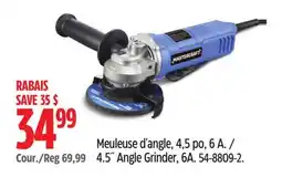 Canadian Tire Mastercraft 4.5˝ Angle Grinder, 6A offer