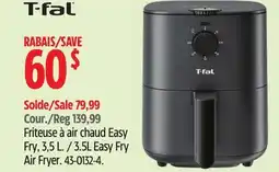 Canadian Tire T-Fal 3.5L Easy Fry Air Fryer offer