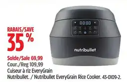 Canadian Tire NutriBullet Nutribullet EveryGrain Rice Cooker offer