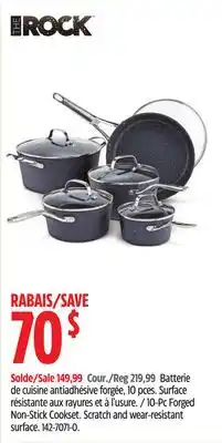 Canadian Tire 10-Pc Forged Non-Stick Cookset. Scratch and wear-resistant surface offer