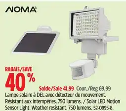 Canadian Tire NOMA Solar LED Motion Sensor Light offer