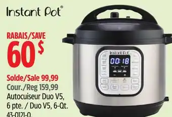 Canadian Tire Instant Pot Duo V5 offer