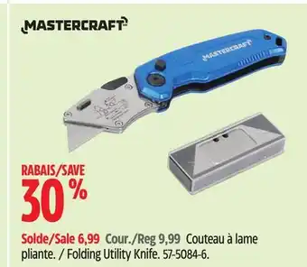 Canadian Tire Mastercraft Folding Utility Knife offer