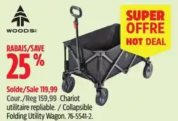 Canadian Tire Woods Collapsible Folding Utility Wagon offer