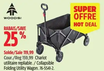 Canadian Tire Woods Collapsible Folding Utility Wagon offer