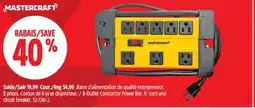 Canadian Tire Mastercraft Outlet Contractor Power Bar 6´ cord and circuit breaker offer