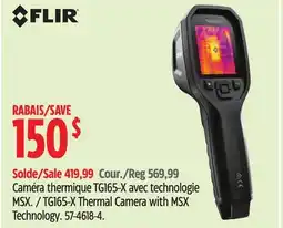 Canadian Tire FLIR TG165-X Thermal Camera with MSX Technology offer