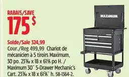 Canadian Tire Maximum 30˝ 5-Drawer Mechanic's Cart offer