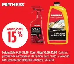 Canadian Tire Mothers Selected Car Cleaning and Detailing Products offer