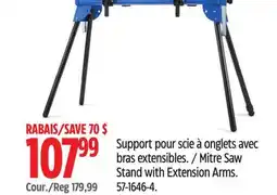 Canadian Tire Mastercraft Mitre Saw Stand with Extension Arms offer