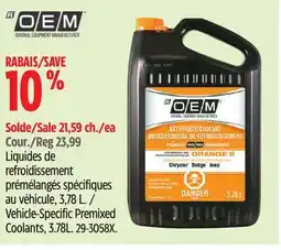 Canadian Tire OEM Vehicle-Specific Premixed Coolants offer