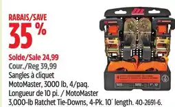 Canadian Tire MotoMaster 3,000-lb Ratchet Tie-Downs offer