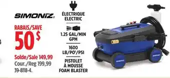 Canadian Tire SIMONIZ FOAM BLASTER offer