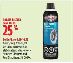 Canadian Tire MotoMaster Selected Cleaners and Fuel Stabilizers offer