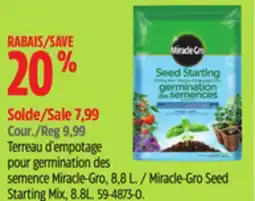 Canadian Tire Miracle-Gro Seed Starting Mix offer