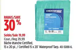 Canadian Tire Certified 15 x 20´ Waterproof Tarp offer