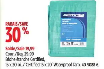 Canadian Tire Certified 15 x 20´ Waterproof Tarp offer