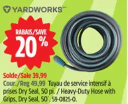 Canadian Tire Yardworks Heavy-Duty Hose with Grips, Dry Seal, 50´ offer