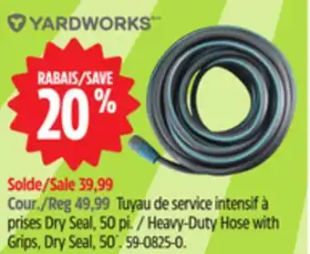 Canadian Tire Yardworks Heavy-Duty Hose with Grips, Dry Seal, 50´ offer