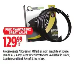 Canadian Tire AlloyGator Wheel Protectors. Available in Black, Graphite and Red. Set of 4 offer