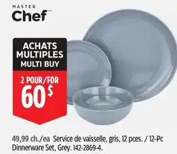 Canadian Tire Master Chef Dinnerware Set, Grey offer