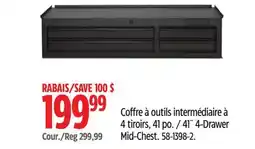 Canadian Tire MAXIMUM 41˝4-Drawer Mid-Chest offer