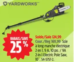 Canadian Tire Yardworks 9A 2-in-1 Electric Pole Saw, 10˝ offer