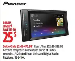 Canadian Tire Pioneer Selected Head Units and Digital Audio Receivers offer