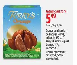 Canadian Tire Terry's Easter Original Orange, 157g offer