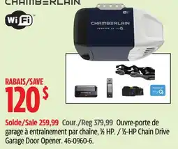 Canadian Tire Chamberlain 1⁄2-HP Chain Drive Garage Door Opener offer