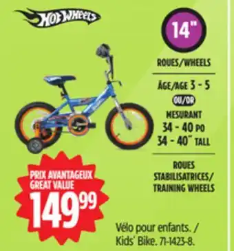 Canadian Tire Hot Wheels Kids' Bike offer