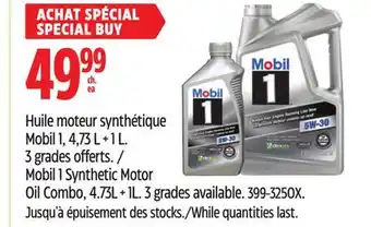 Canadian Tire Mobil 1 3 grades available offer