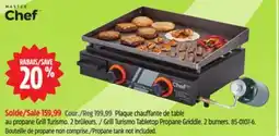 Canadian Tire MASTER CHEF Grill Turismo Tabletop Propane Griddle offer