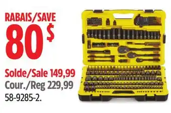 Canadian Tire Stanley BLACK CHROME SOCKET SETS offer