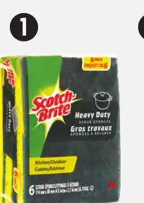 Canadian Tire Scotch-Brite Heavy-Duty Scrub Sponges, 6-Pk offer