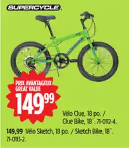 Canadian Tire Supercycle Clue Bike, 18˝ offer