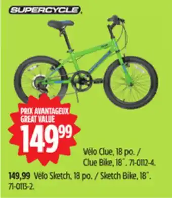 Canadian Tire Supercycle Clue Bike, 18˝ offer