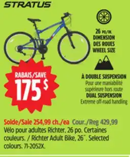 Canadian Tire Stratus Richter Adult Bike, 26˝. Selected colours offer