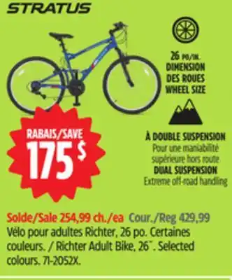 Canadian Tire Stratus Richter Adult Bike, 26˝. Selected colours offer