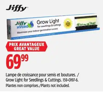 Canadian Tire Jiffy Grow Light For Seedlings & Cuttings offer